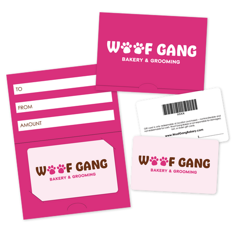 Woof Gang Bakery & Grooming Gift Card Holders (Magenta)